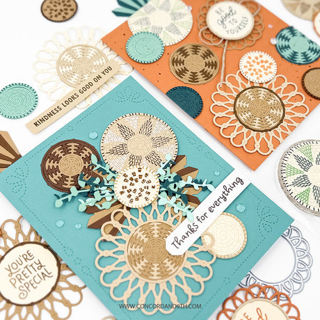 Concord & 9th Woven Words Stamp Set (4 x 6)& Die Bundle
