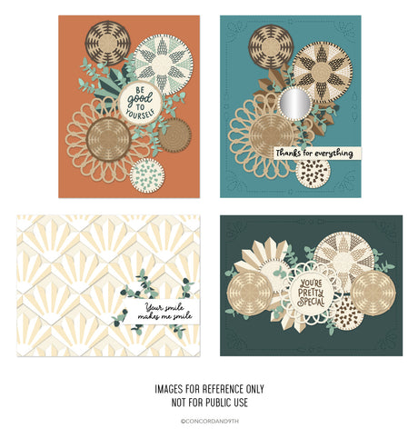 Concord & 9th Woven Words Stamp Set (4 x 6)& Die Bundle