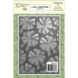 Lisa Horton Crafts Wrapping Up 5x7 Inch 3D Embossing Folder (LHCEF259) & Stencil Bundle