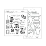 Concord & 9th KW You Make Me Tile Stamp Set & Die Bundle
