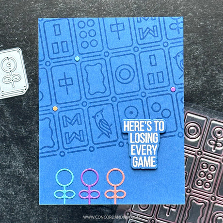 Concord & 9th KW You Make Me Tile Stamp Set & Die Bundle