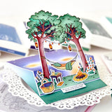 Pinkfresh Studio Peaceful Pause Cling Stamp/ Die/ Stencil Bundle