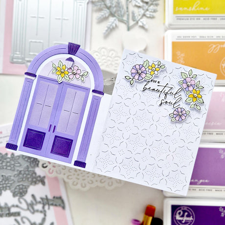 Pinkfresh Studio Arched Elegance Stencil & Die Bundle