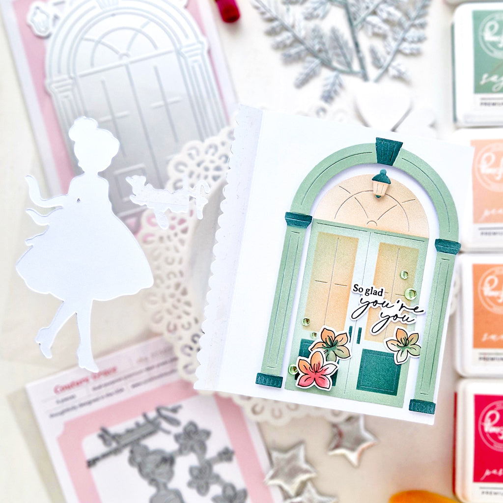 Pinkfresh Studio Couture Grace Stamp, Die & Stencil Bundle