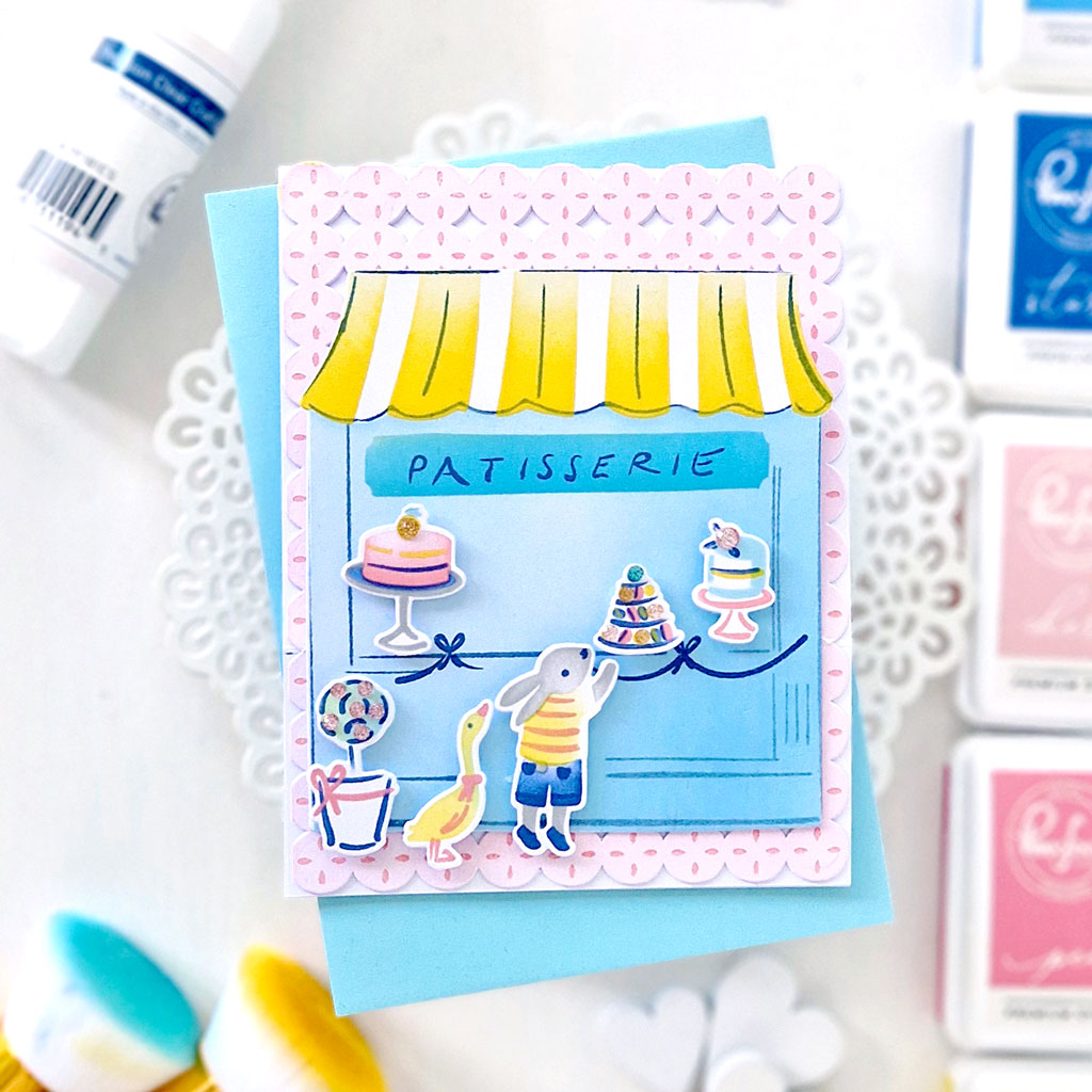 Pinkfresh Studio Patisserie Pals stencil/stamp/die Bundle