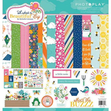 Photoplay Explosion Box White with Oh What a Beautiful Day Kit