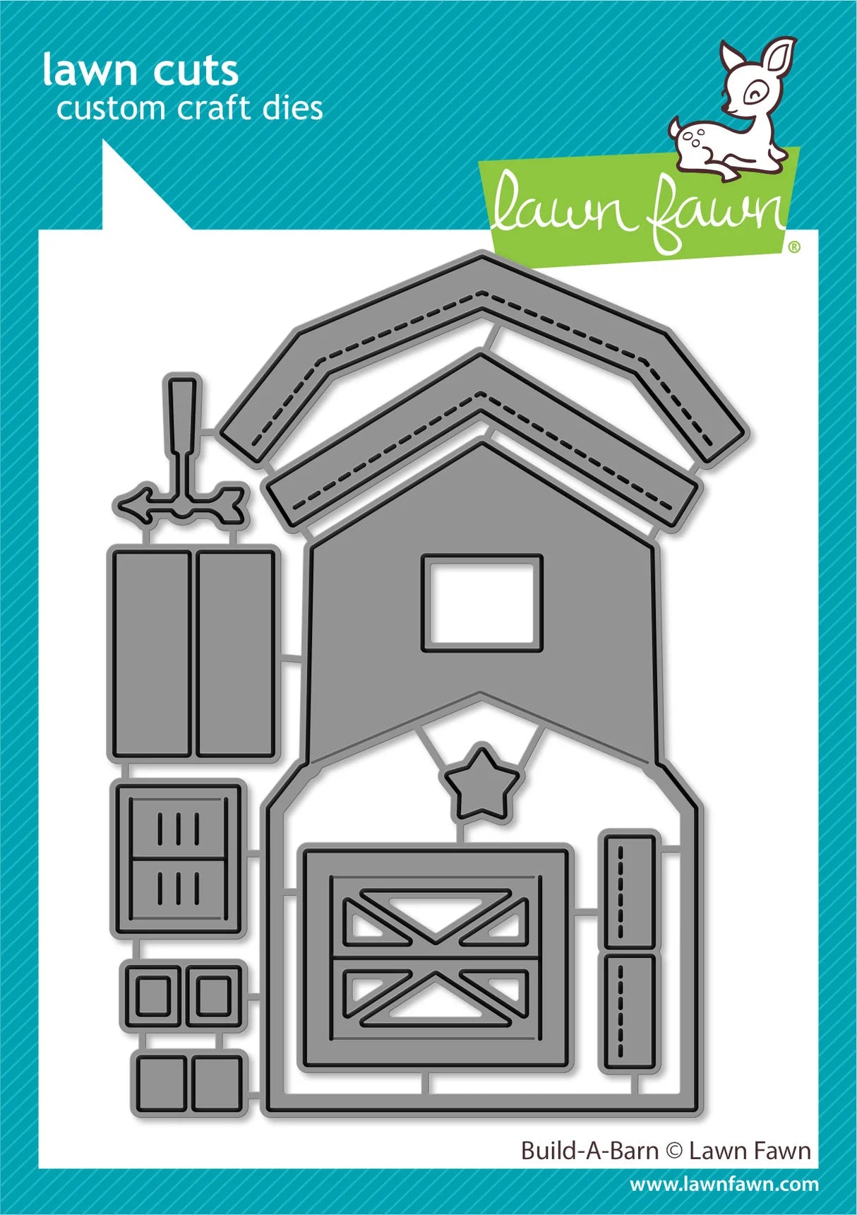 Lawn Fawn Build a Barn Die LF2796