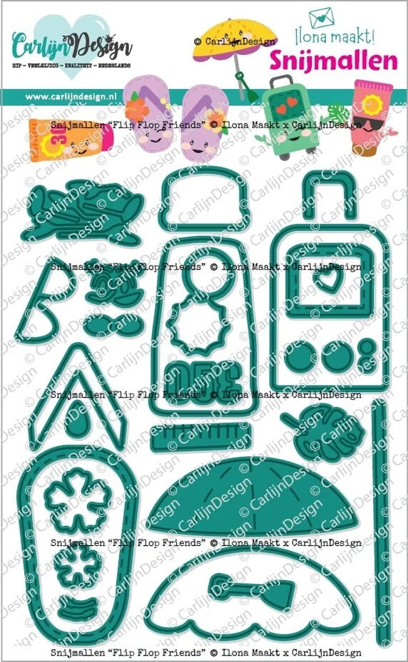 CarlijnDesign Dies Flip Flop Friends (CDSN-0313)