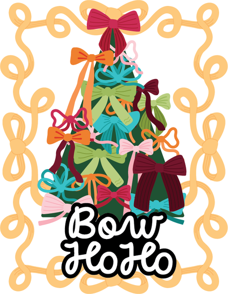 Alex Syberia Designs Bow Ho Ho Frame Die Set