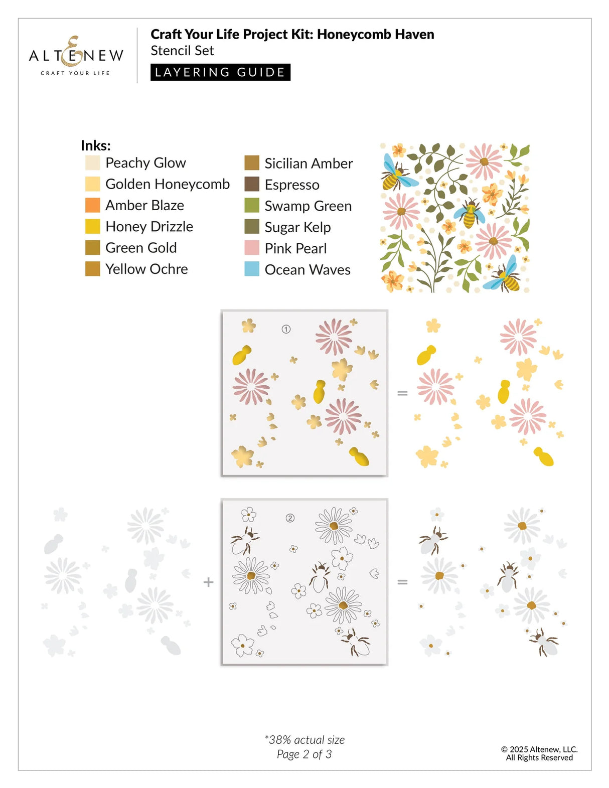 Altenew Craft Your Life Project Kit: Honeycomb Haven & Add-On Die Bundle