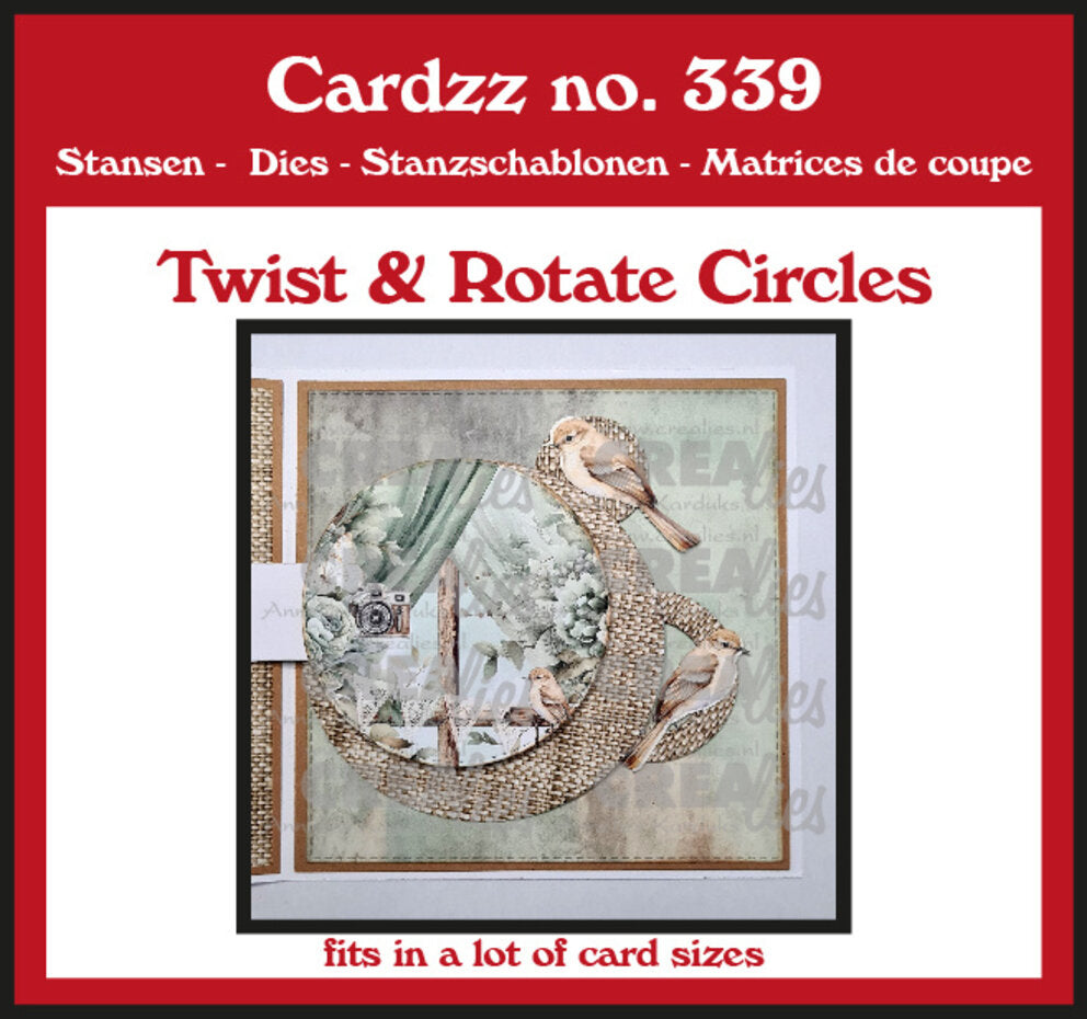 Crealies • Cardzz Die Cut Twist & Rotate Circles clcz339