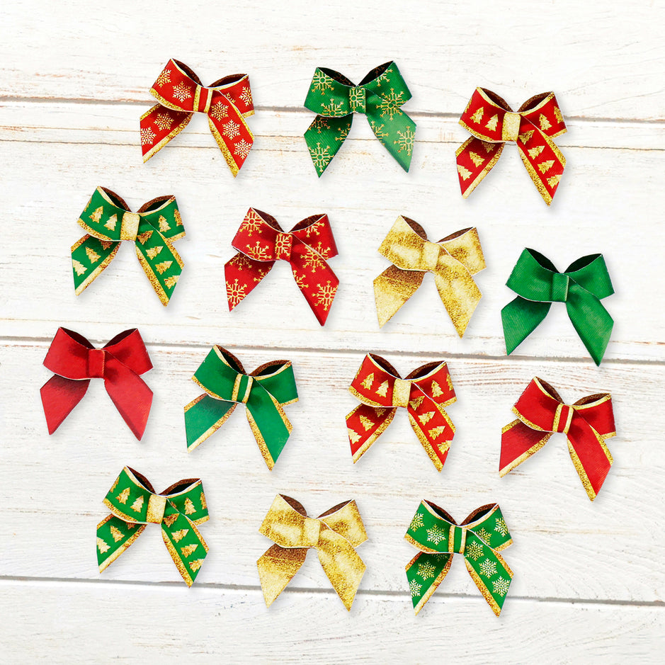 Katy Sue 3D Bow Creations - Festive Flair, 60 Double Sided Bows