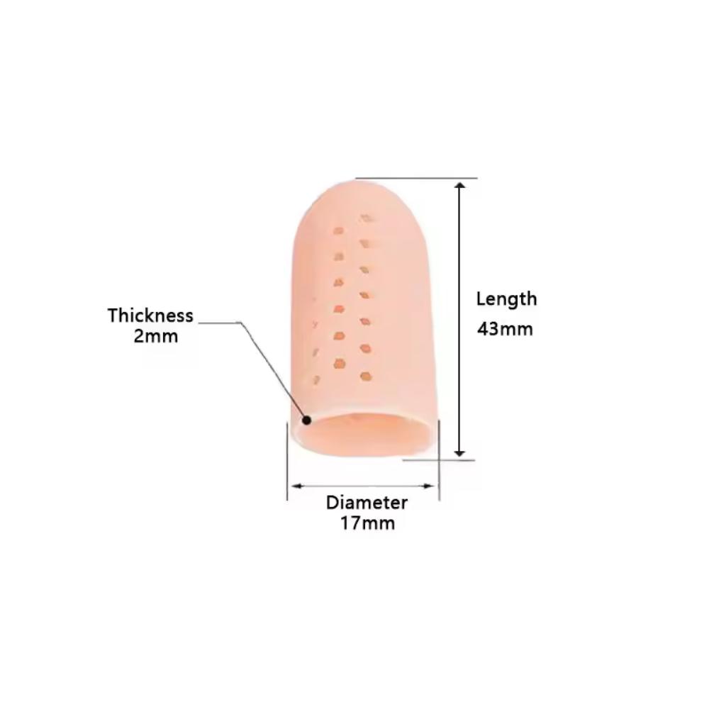 Crafty Trails Non Slip Silicon Finger Gloves 5pcs/ pack - Colour Apricot