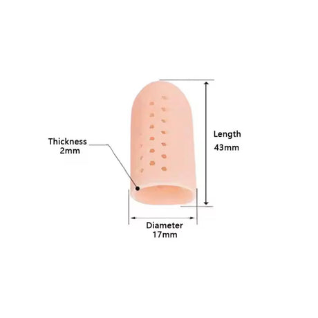 Crafty Trails Non Slip Silicon Finger Gloves 5pcs/ pack - Colour Apricot