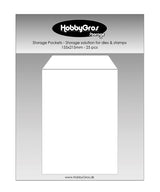 HobbyGros Storage Storage Pockets for Dies and Stamps 155x215mm (25pcs) (SS134)