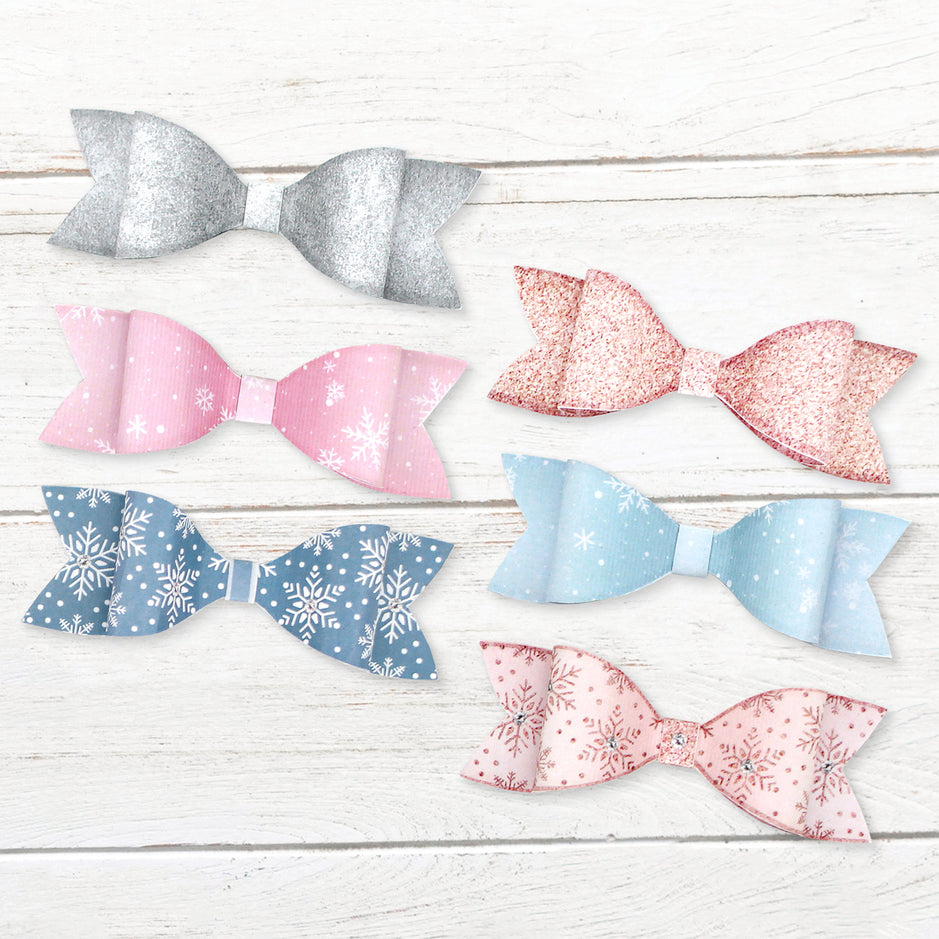 Katy Sue 3D Bow Creations - Icy Winter, 60 Double Sided Bows