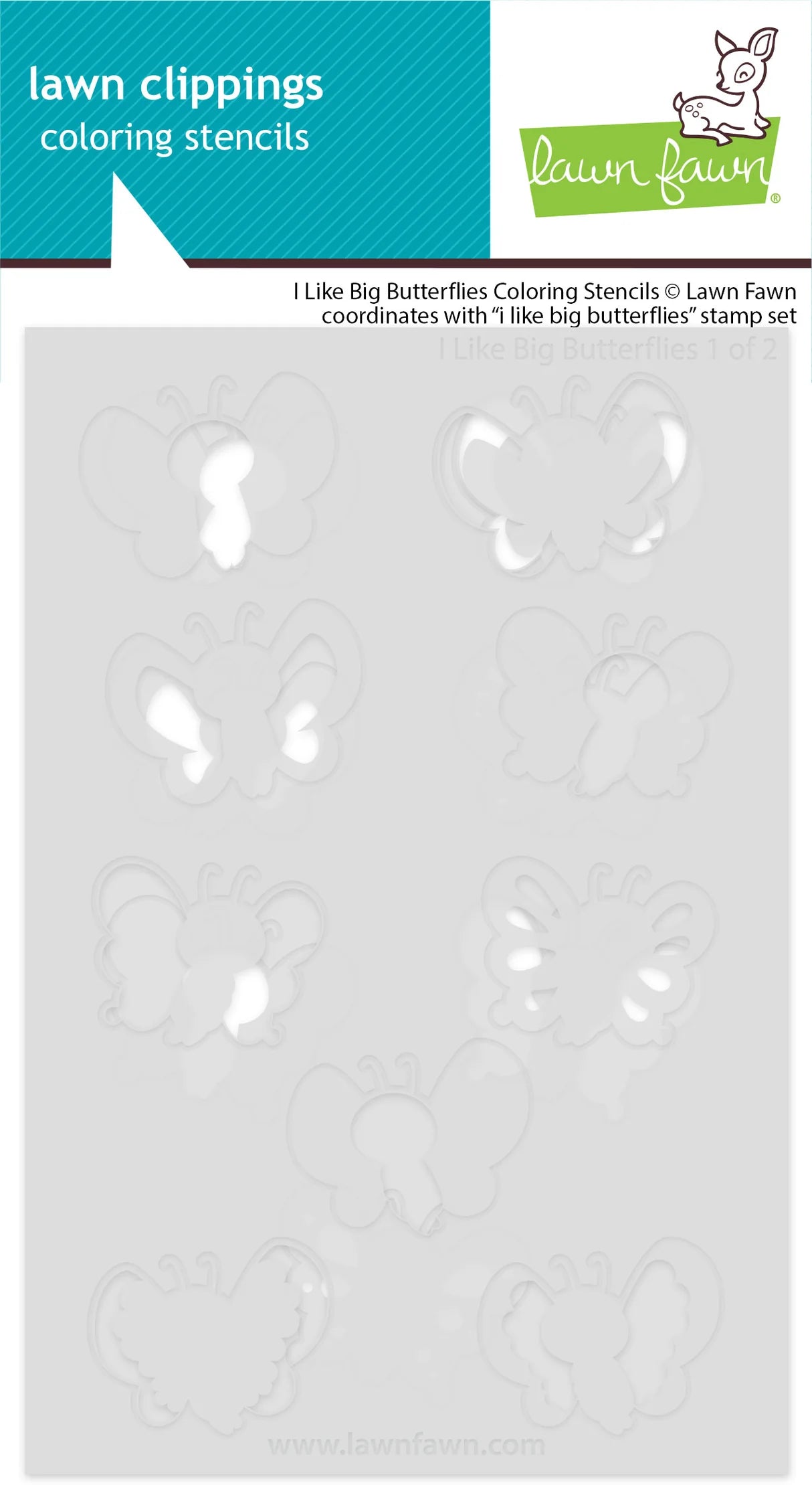 Lawn Fawn LF4026 – I Like Big Butterflies Stencil