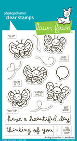 Lawn Fawn LF4024/LF4025 – I Like Big Butterflies Stamp & Die Bundle