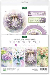 Katy Sue Designs Die Cut Decoupage – Thinking of You (pack of 12)