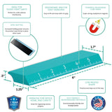 Glassboard Studio MegaMag Ruler Bundle - 6 and 12 inch