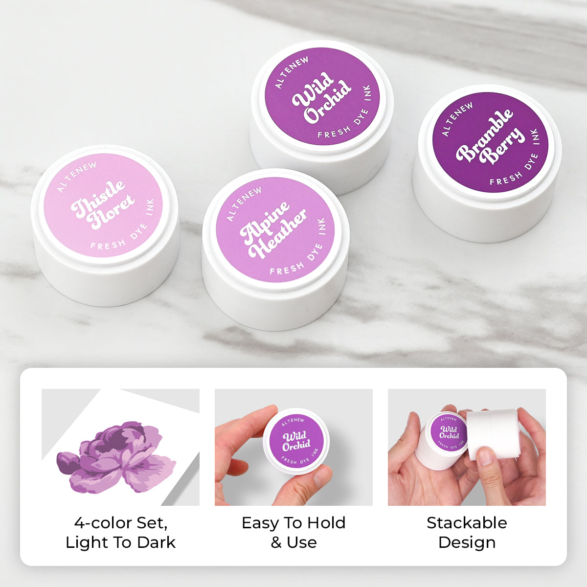 Altenew Highland Flora Fresh Dye Ink Mini Pods