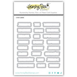 Honey Bee Stamps Little Labels - 4x4 Photopolymer Stamp Set & Dies Bundle