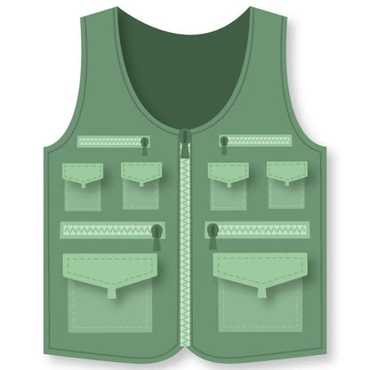 Honey Bee Stamps Lovely Layer: Fishing Vest A2 Card Base - Honey Cuts Stand-Alone Dies
