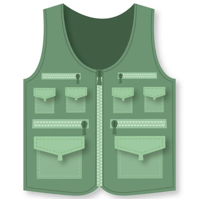Honey Bee Stamps Lovely Layer: Fishing Vest A2 Card Base - Honey Cuts Stand-Alone Dies