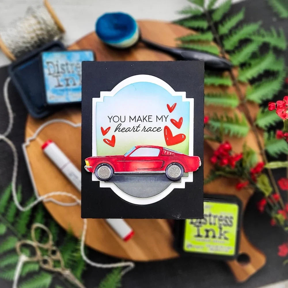 Honey Bee Stamps Lovely Layers: Muscle Car - Honey Cuts Stand-Alone Dies