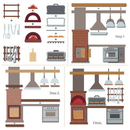 Honey Bee Stamps Lovely Layers: Outdoor Kitchen - Honey Cuts Stand-Alone Dies