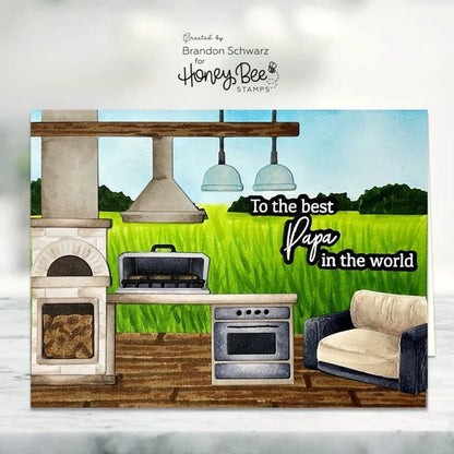 Honey Bee Stamps Lovely Layers: Outdoor Kitchen - Honey Cuts Stand-Alone Dies