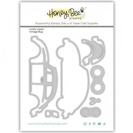 Honey Bee Stamps Lovely Layers: Vintage Bug - Honey Cuts Stand-Alone Dies