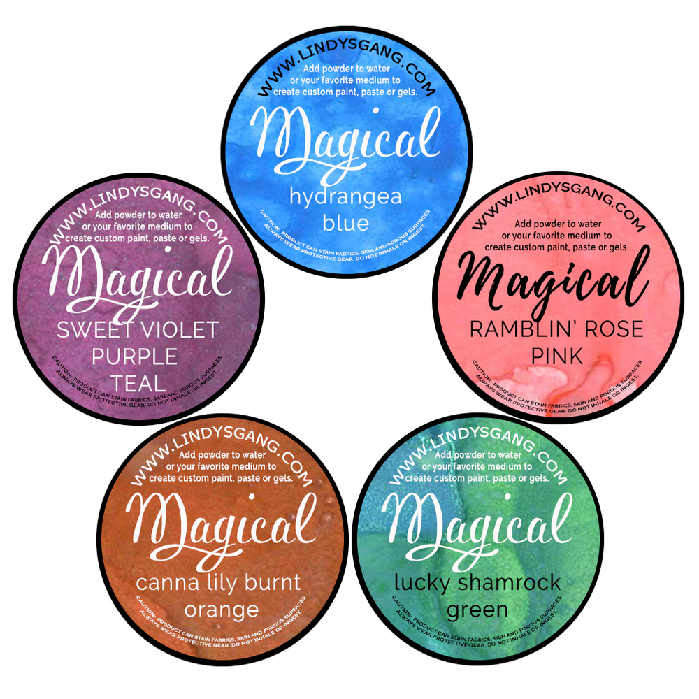 Lindy's Gang Victorian Bouquet SHIMMER Magicals + Shaker/Sticker Pack