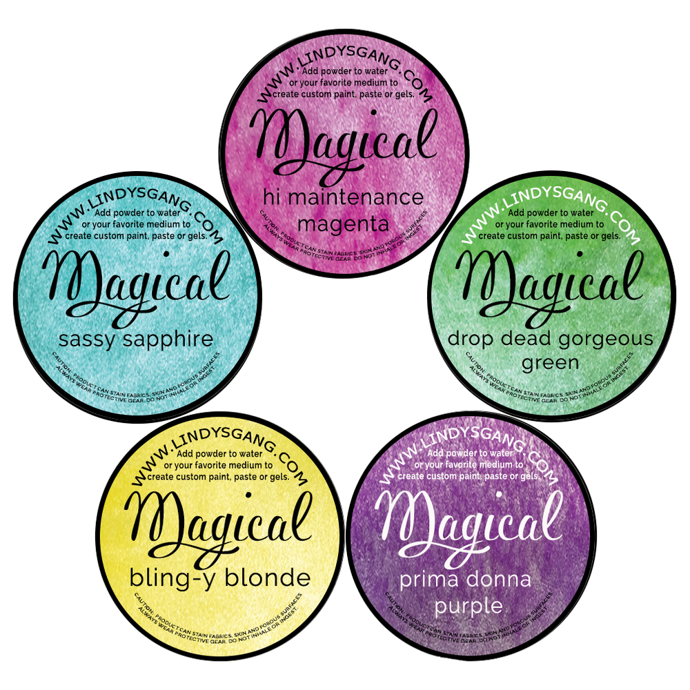 Lindy's Gang Drop Dead Diva SHIMMER Magicals + Shaker/Sticker Pack