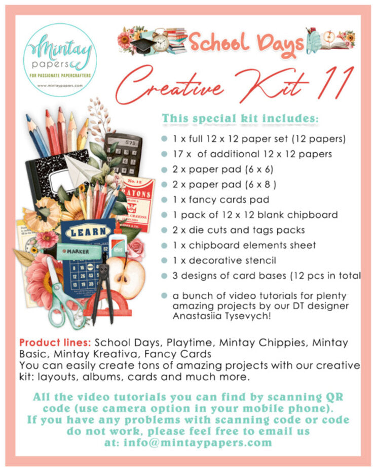 Mintay Creative Kit School Days (MT-KIT-11)