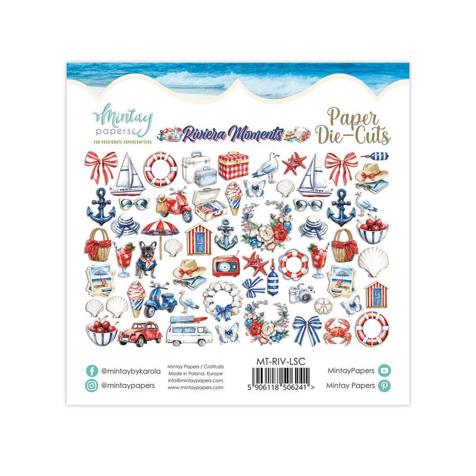 Mintay Riviera Moments Paper Die-Cuts (60pcs) (MT-RIV-LSC)