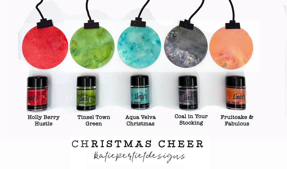 Lindy's Gang CHRISTMAS CHEER by Katie Pertiet SHIMMER Shaker 5-pack