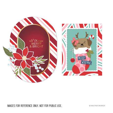 Concord & 9th KW Peppermint Stripes Stencil Pack (6 qty; 6 x 9)
