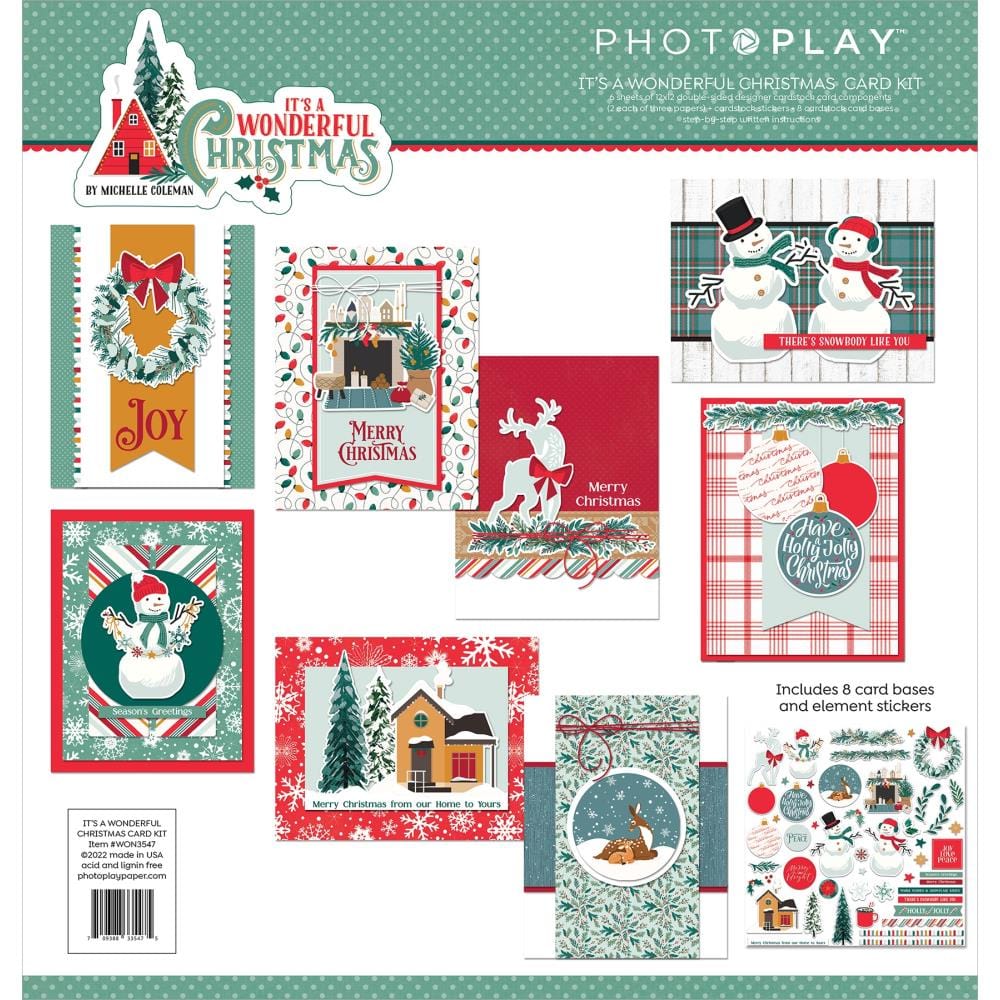 PhotoPlay Collection Card Kit It's A Wonderful Christmas