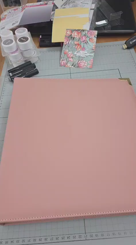 Altenew 9x12 Three-Ring Card Album - Rouge - Complete Bundle (Rouge + Pocket Pages) - ALT11681BN2