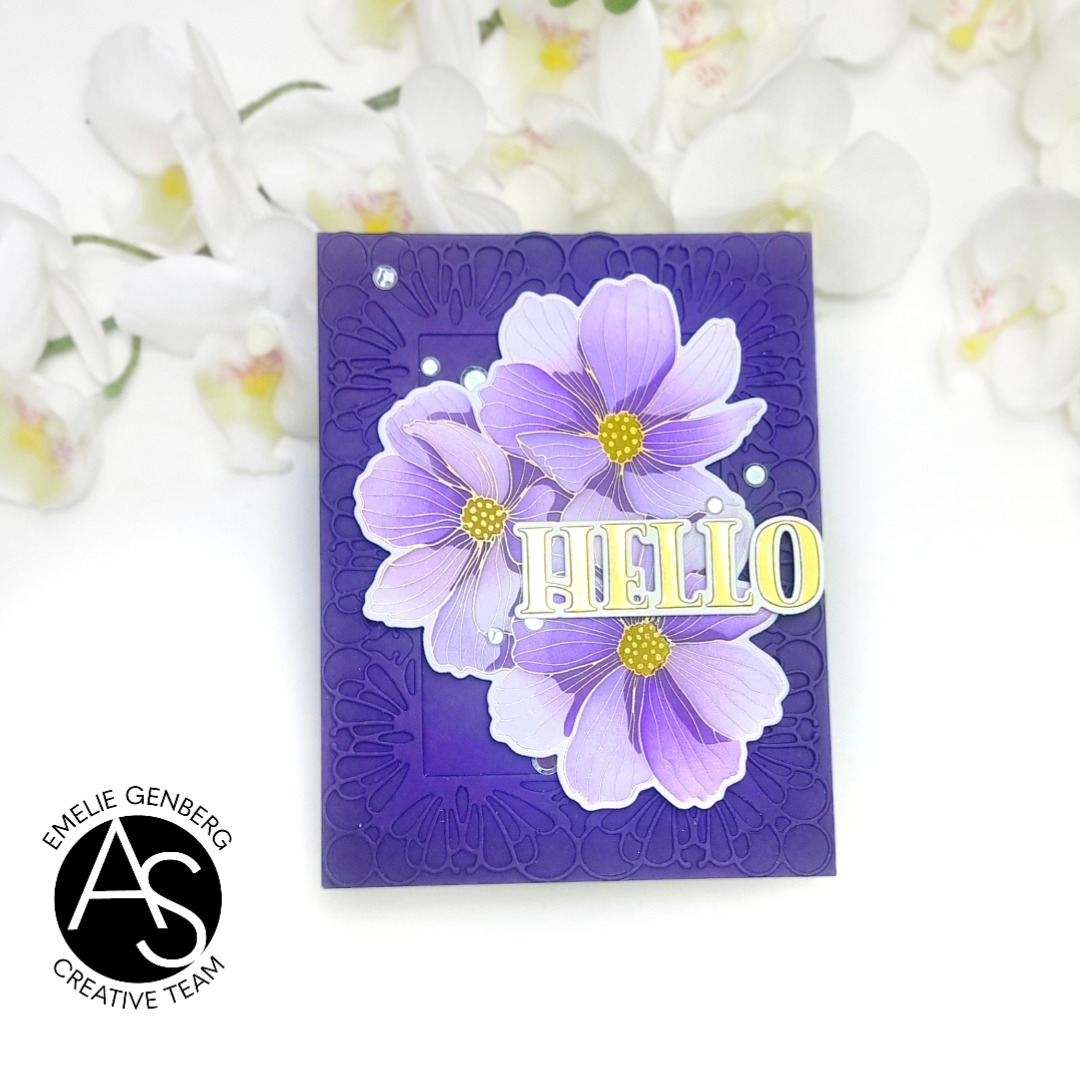 Alex Syberia Designs ASD-STE-PP-7 Minimalist Flowers Stencil Set