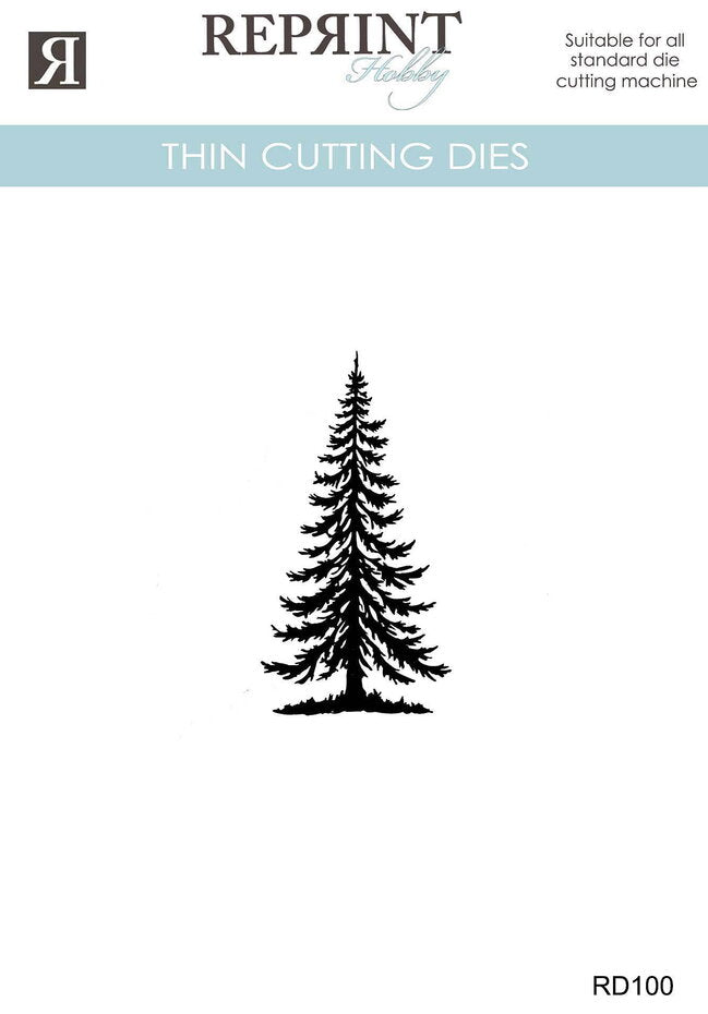 Reprint Cozy Christmas Thin Cutting Dies Pine Tree - RD100