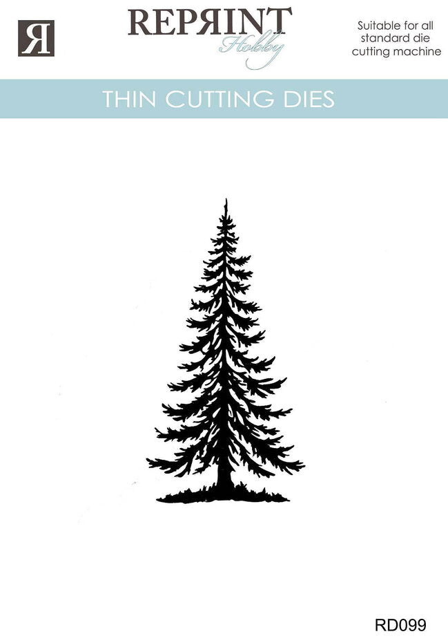 Reprint Cozy Christmas Thin Cutting Dies Pine Tree - RD099