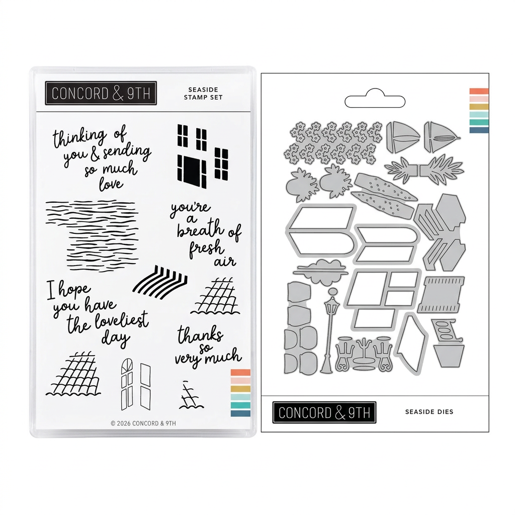 Seaside Stamp Set and Die bundle image