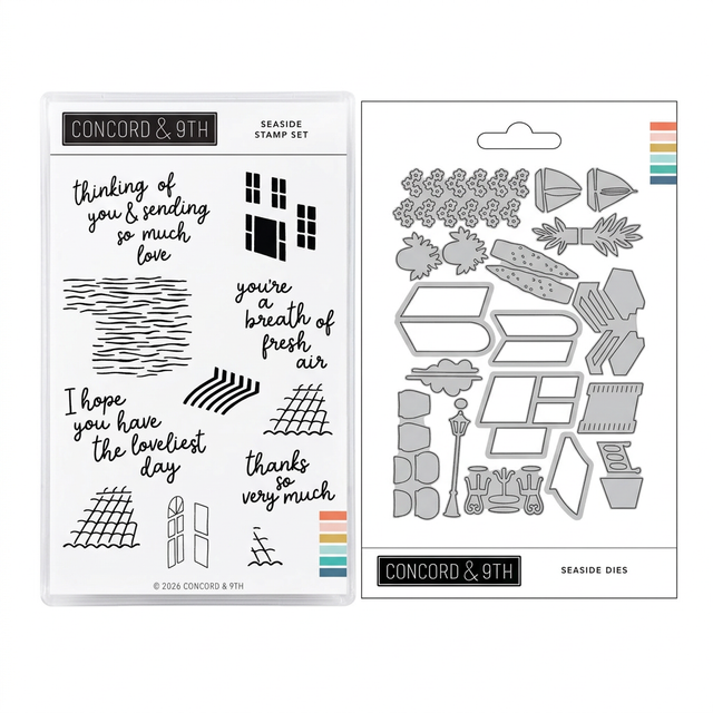 Seaside Stamp Set and Die bundle image
