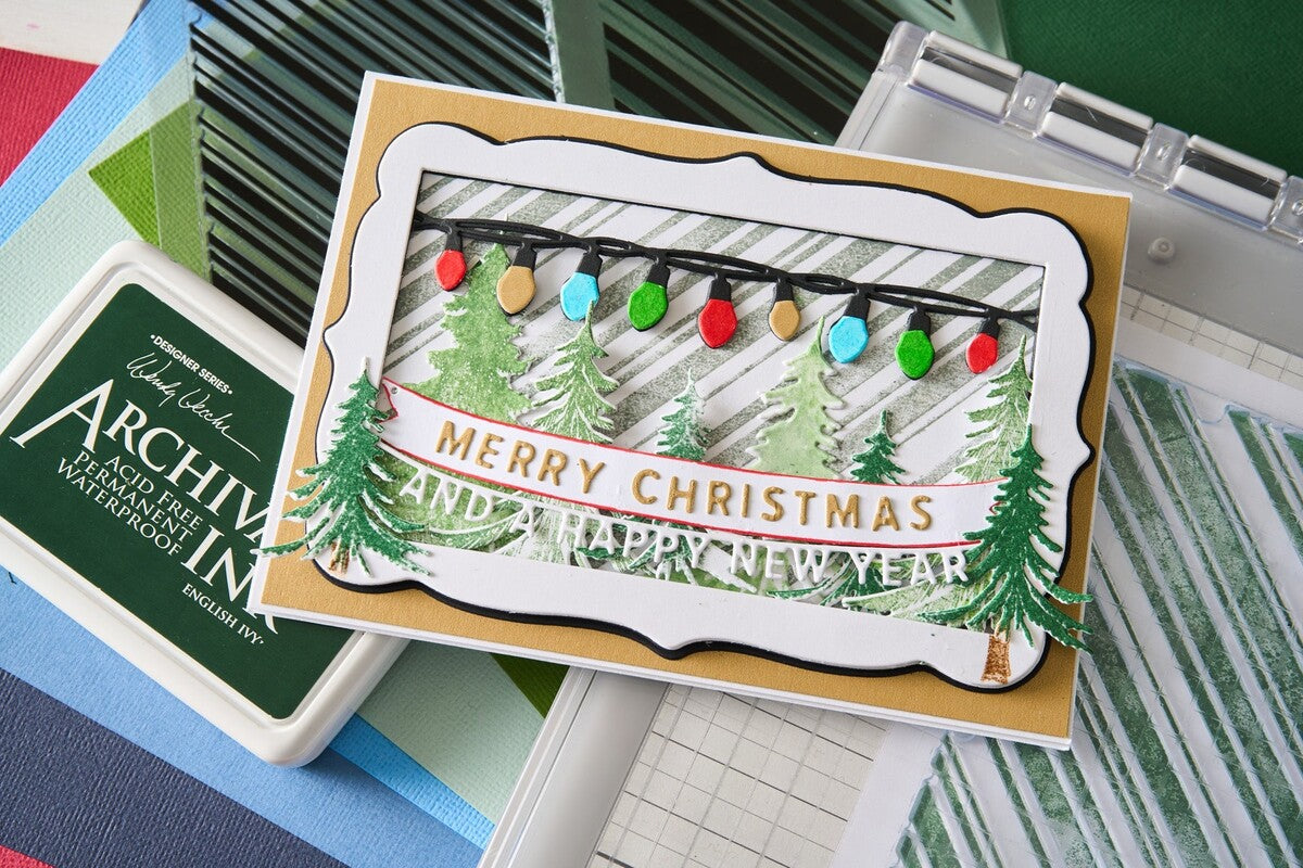 Sizzix Clear Stamps by 49 and Market Candy Stripes (2pcs) (667010)