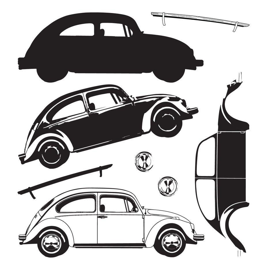 Sizzix Framelits Die w/Stamps by 49 and Market Journey Home (6+8pcs) (667012)