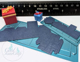 Cool Katz Craft Cutz 1/12 & 1/24 scale square boxes with lids die set