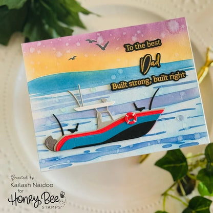 Honey Bee Stamps Lovely Layers: Boat - Honey Cuts Stand-Alone Dies