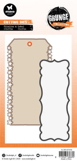 Studio Light Slimline & Label Star Grunge Cutting Die (SL-GR-CD1014)